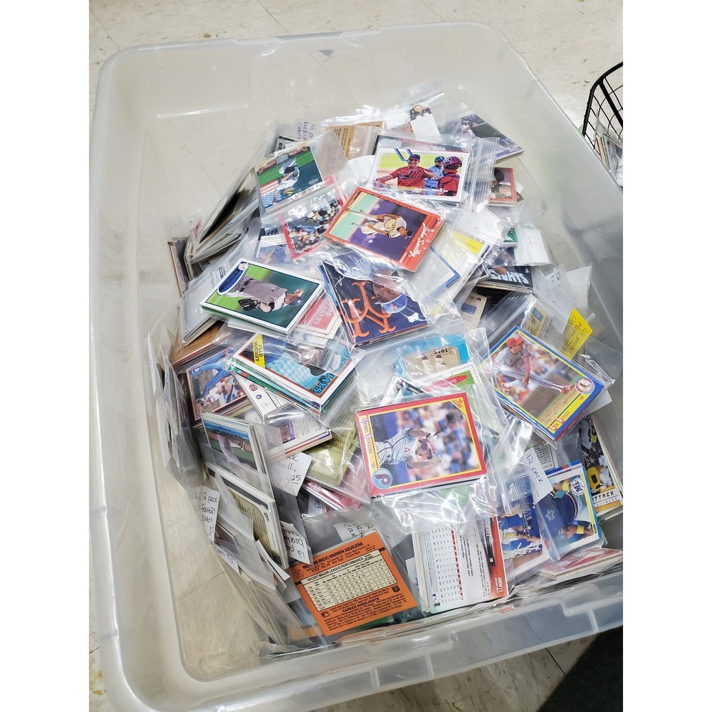 Baseball Mystery Lot of 12 Random/Unsearched/Late 1980's/1990's/Topps/UpperDeck